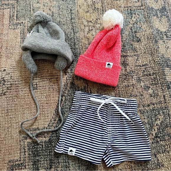 George Hats Swim and Hat Bundle sz XS (1mo - 6mo)